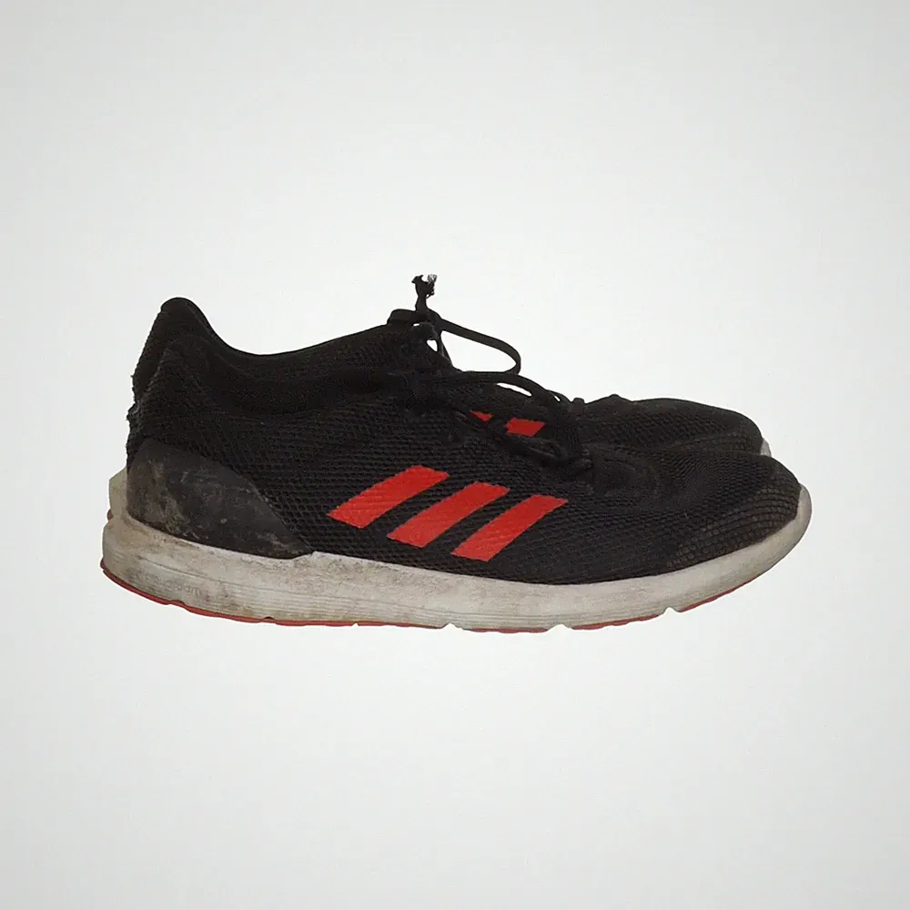 Adidas, Laufschuhe, Größe: 45 1/3, model: cloudfoam, Schwarz/Rot, Herren #EiG