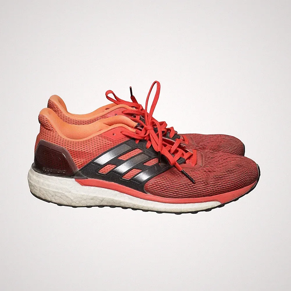 Adidas, Laufschuhe, Größe: 47 2/3, Rot/Schwarz, Herren #zca