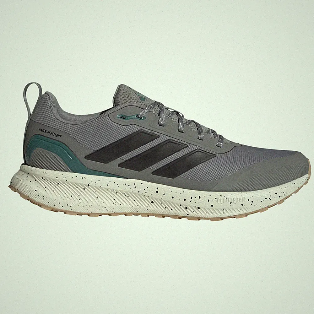 Adidas Laufschuhe Runfalcon 5 TR Trail Sportschuhe wasserabweisend grau JR5384