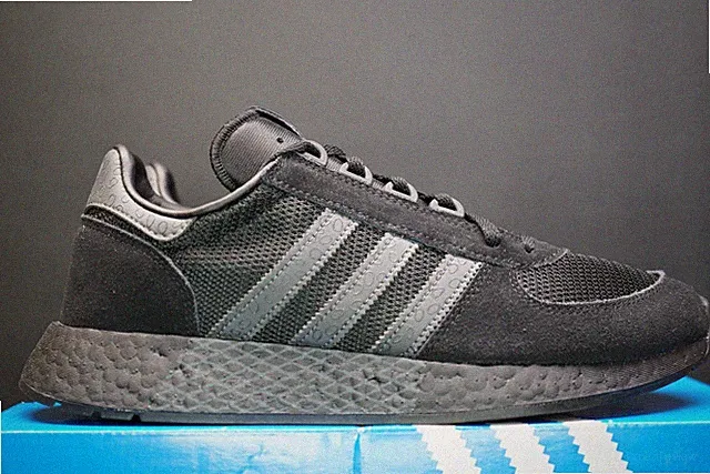 Adidas Marathon Tech Schuhe EF0321 Core Black Original Running Turnschuhe Sneaker