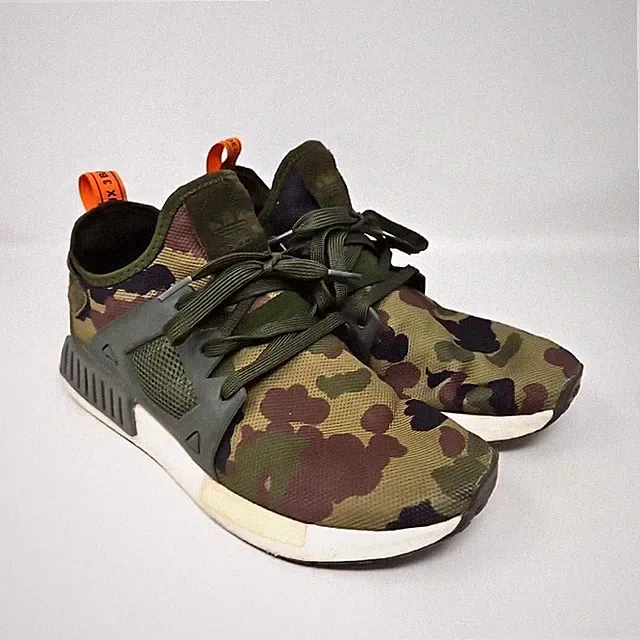 Adidas NMD XR1 Running Shoes Men Size 10 Olive Green Camouflage BA7232 Sneakers
