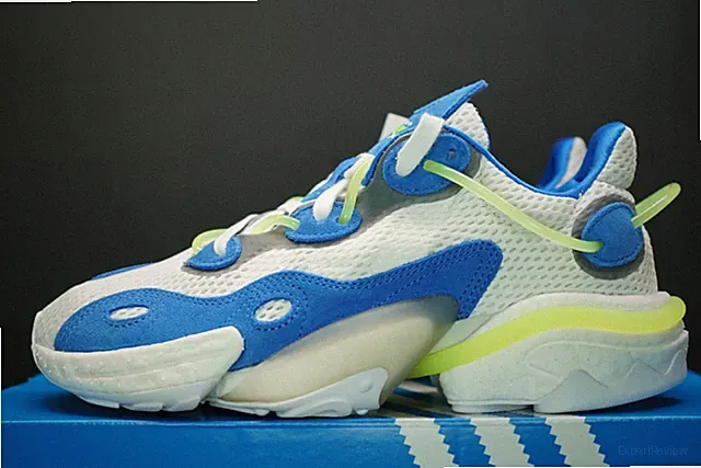 Adidas Original Torsion X Schuhe EG0589 Blau Weiß Volt Größe UK 10 Boost Sneaker