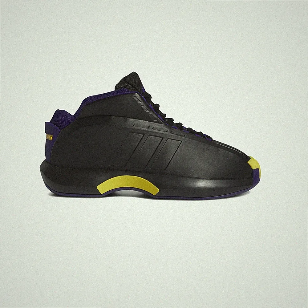 Adidas Originals Basketball Herren CRAZY 1 SCHUHE in Schwarz 8 UK