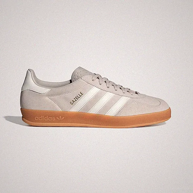 adidas Originals Herren Gazelle Hallenschuhe in Chalk Pearl/Core White/Gum