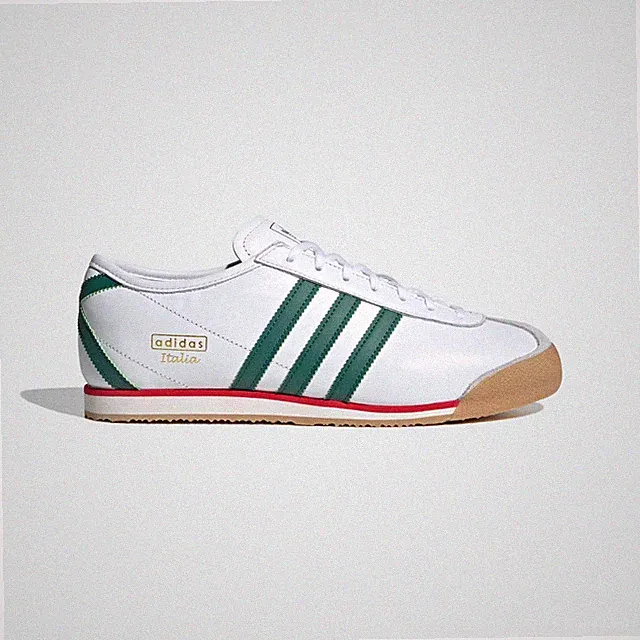 Adidas Originals Herren Italia 70s Schuhe in Cloud White/Collegiate Green/Gum