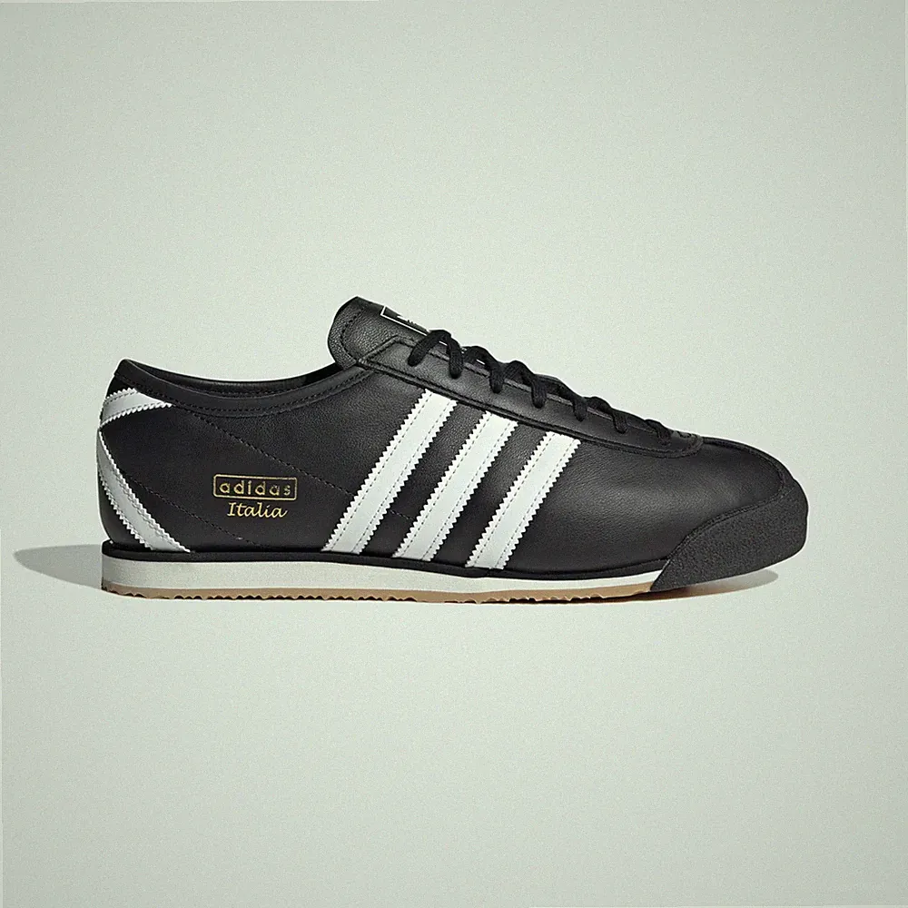 Adidas Originals Herren Italia 70s Schuhe in Schwarz/Cloud White/Gum UK 5