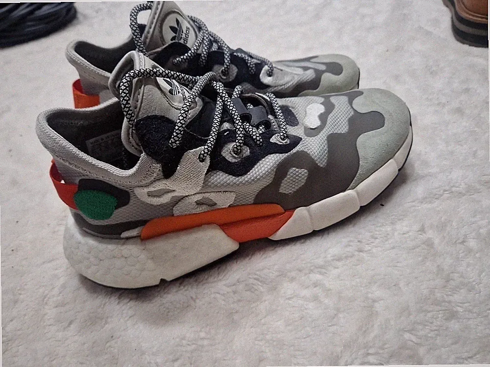 Adidas Originals POD - S3.2 ML Tan Camo Schuhe Turnschuhe - Größe 4 guter Zustand