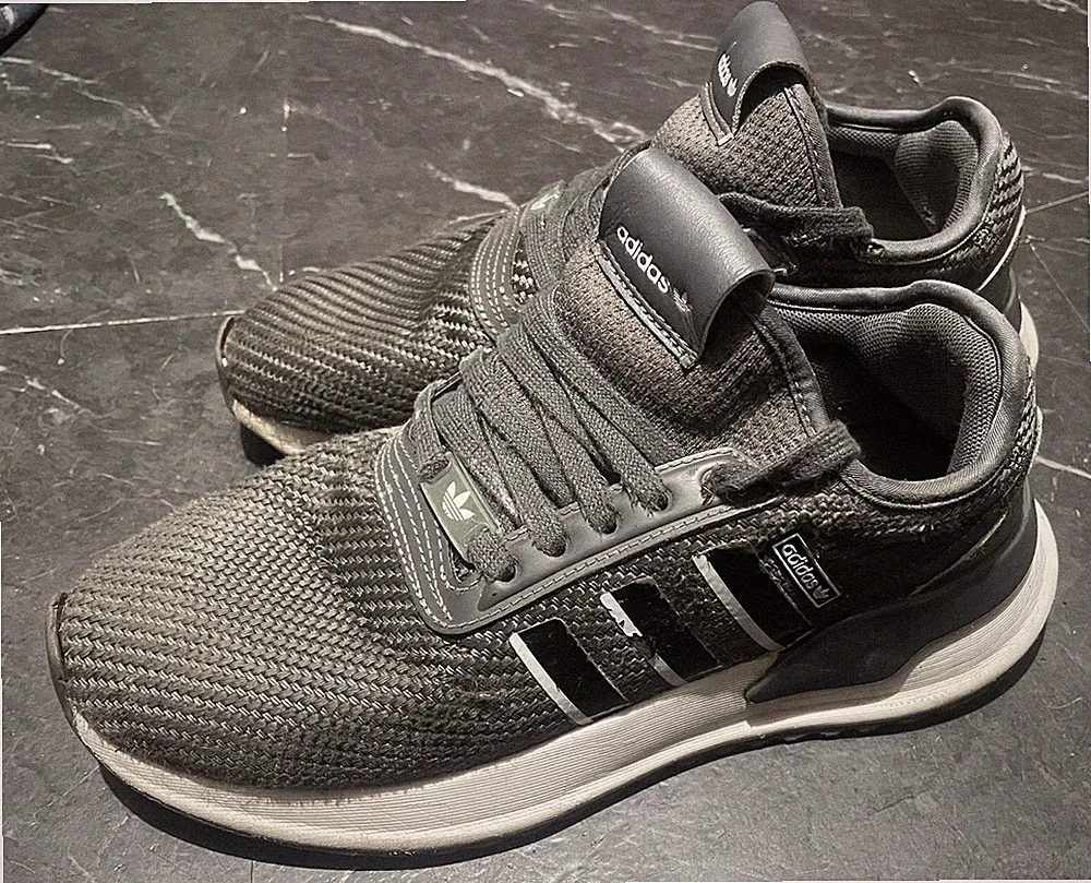 Adidas Originals U Path X Herren Gr. UK 5,5 Grau / Schwarz-Weiß Turnschuhe Sportschuh