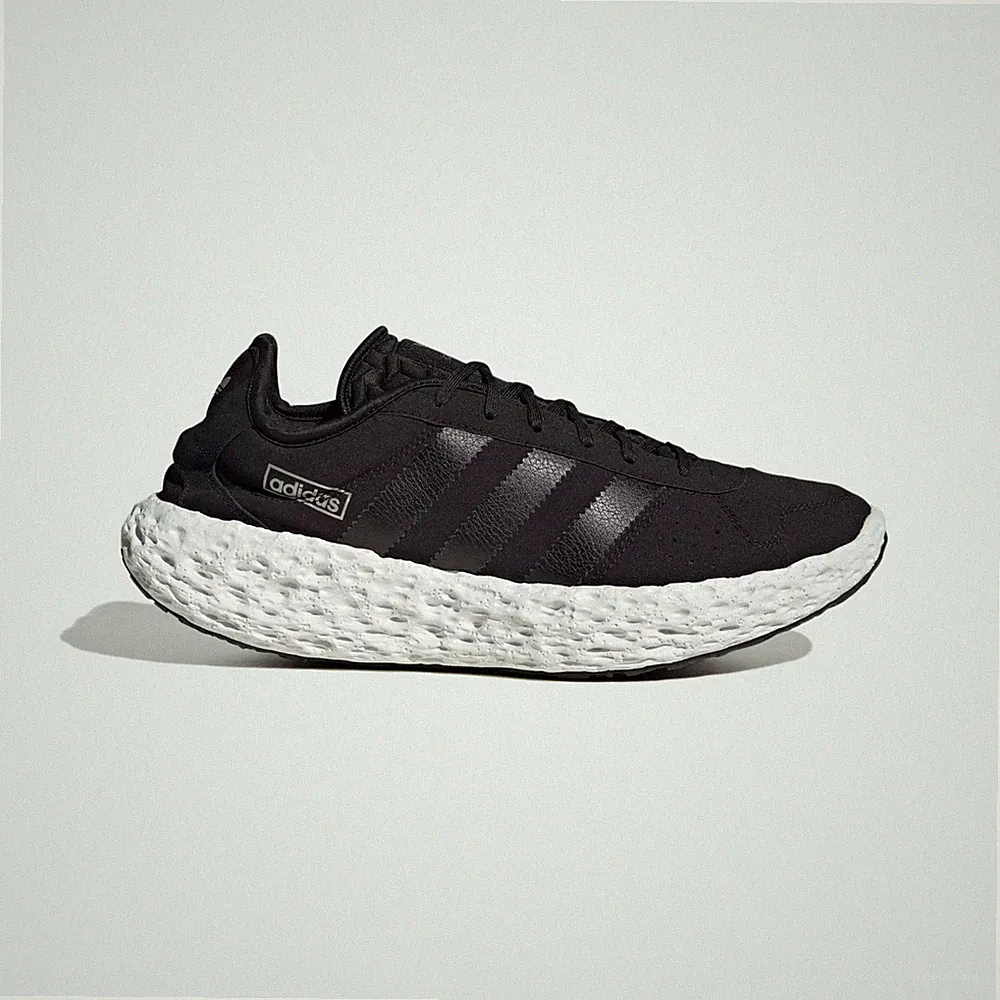 Adidas Originals Zponge Schuhe in Schwarz / Matt Silber / Weiß UK 10