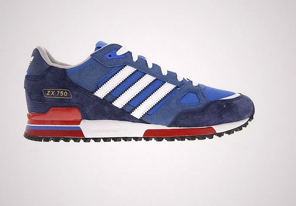 Adidas Originals ZX750 Bluebird Herren Wildleder Turnschuhe Sport Laufschuhe