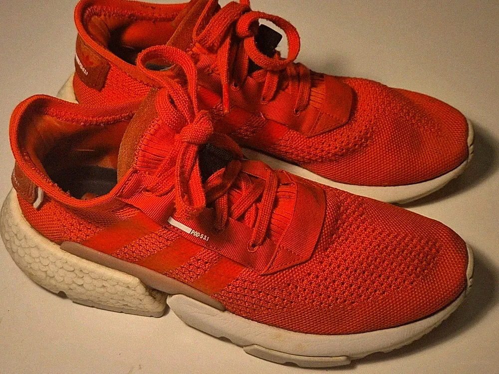 Adidas Pod S3.1 Laufschuhe Turnschuhe UK8,5 ROT/PINK
