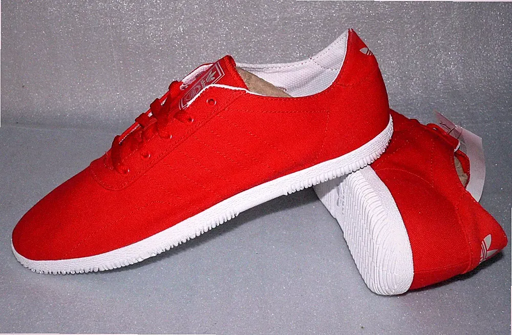 Adidas Q20146 Plimsole 3 Canvas Schuhe Ultra Ortholite Sneaker 44 2/3 46 Rot Wei
