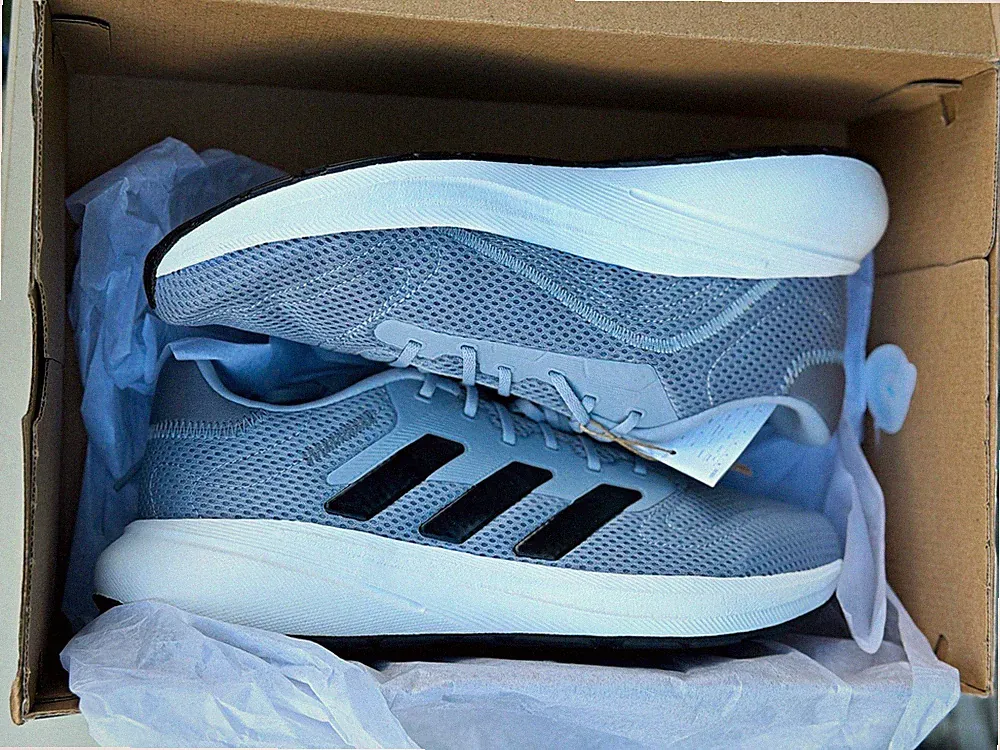 adidas Response Runner U Herren Laufschuhe Grau/Weiß Mesh atmungsaktiv 42