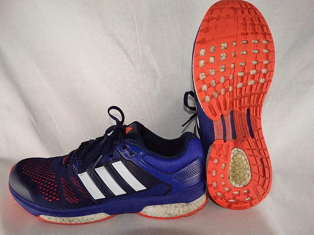 adidas Revenge Boost 2 M Laufschuhe blau-orange-weiß EU 41 1/3 UK 7,5 BOX