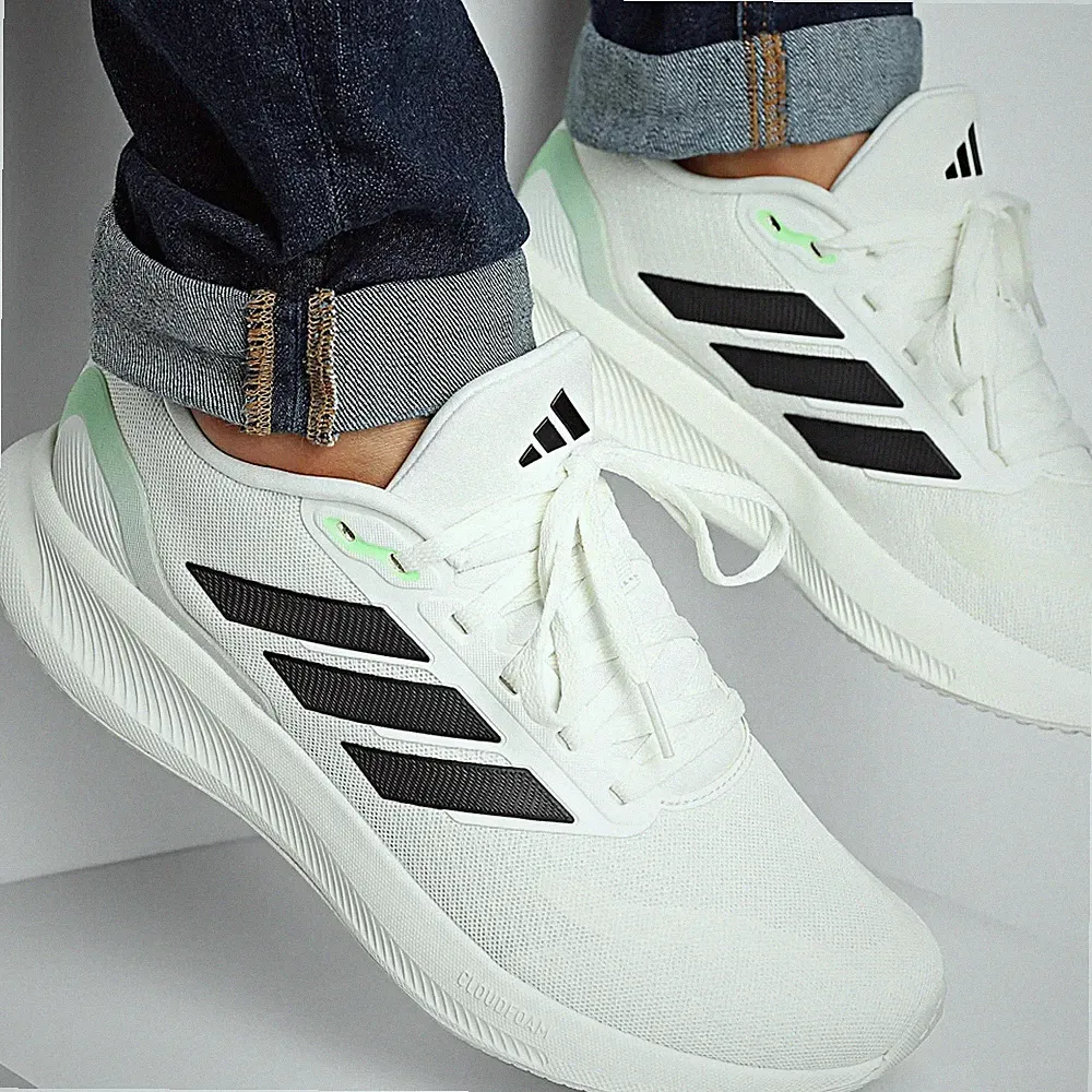 ADIDAS SCHUHE HERREN JUNGEN RUNFALCON 5 WEISS JR5520 RUNNING NEU ORIGINAL
