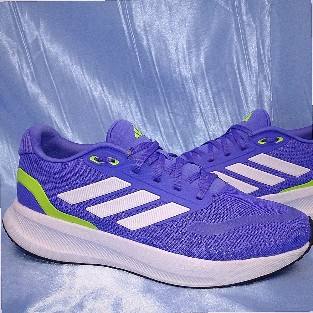 ADIDAS RUNFALCON 5 LAUFSCHUHE GR 45 1/3 HERREN SCHUHE BOOST NMD EQ19 LILA SNEAKE