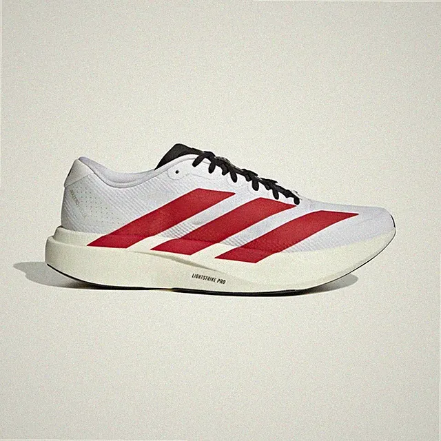 Adidas Running Adizero EVO SL Woven White Red Workout New Men Shoes Rare KK3675