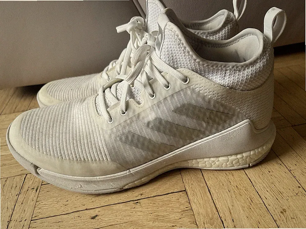 Adidas Sneaker Laufschuhe Sport Boots Gr. 44 Weiß TOP
