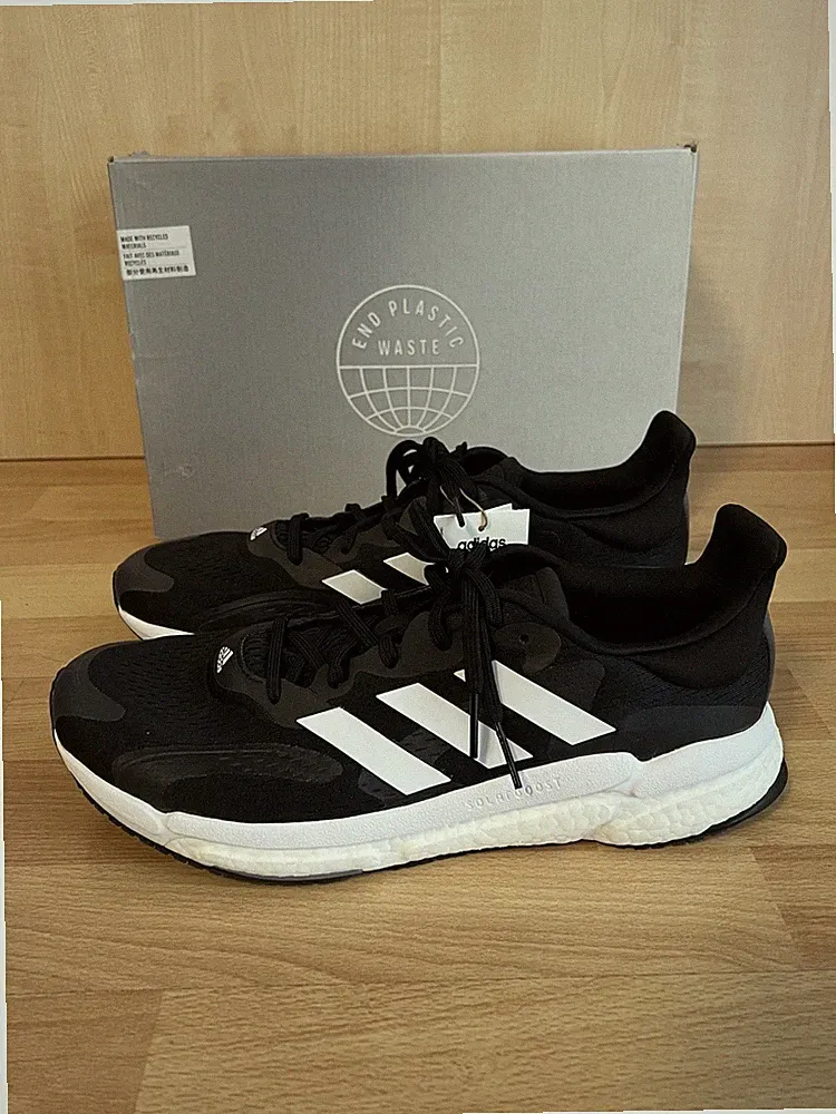 Adidas Solar Boost 4 M Herren Laufschuhe Schwarz Neu Größe 47,5