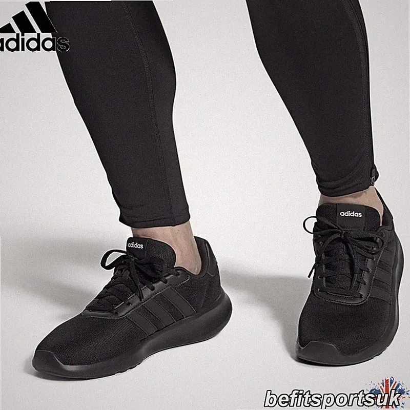 ADIDAS SPORTSCHUHE SCHWARZ HERREN LITE RACER 3.0 NEUTRAL GYM POLSTER SCHNÜRSCHUHE