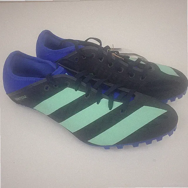 Adidas Sprintstar Running Spike UK 9,5 EU 44 schwarz blau Sprint Laufen Leichtathletik