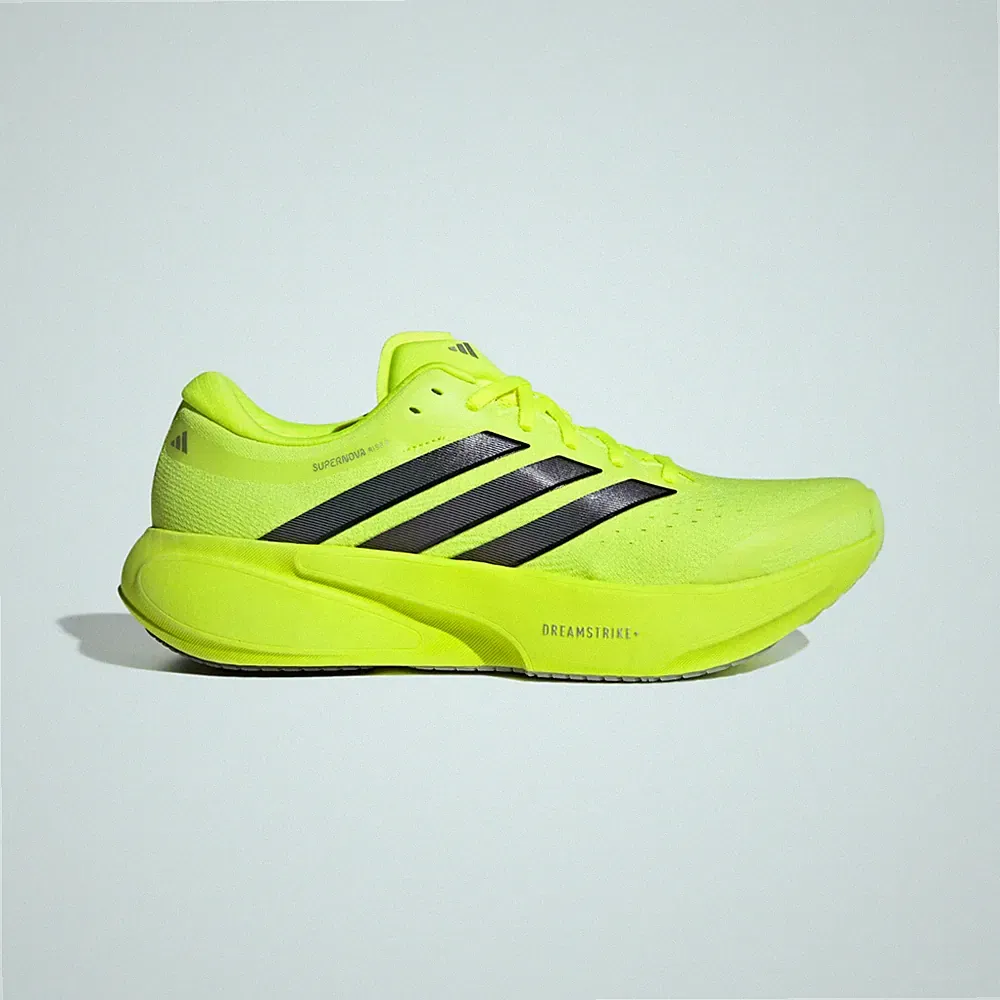 ADIDAS SUPERNOVA RISE 3 LAUFSCHUHE in Solar Yellow/Core Black/Silver Metallic