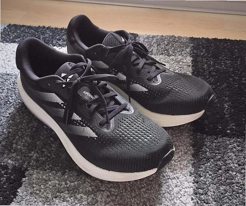 Adidas Supernova Rise Herren Running Sport Laufen Schuhe Gr. 45,5 Schwarz Weiß
