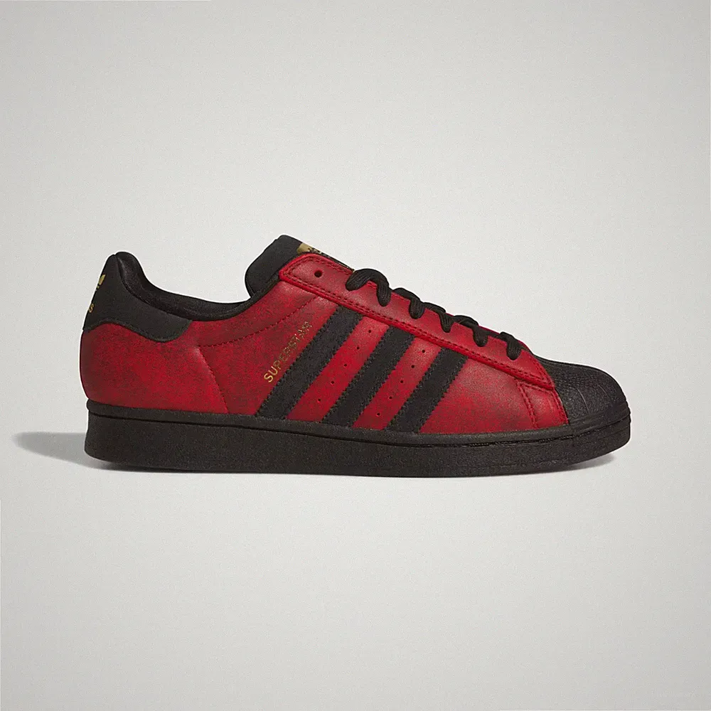 Adidas Superstar ADV Herrenschuhe in Better Scarlet/Core Black/Gold Metallic