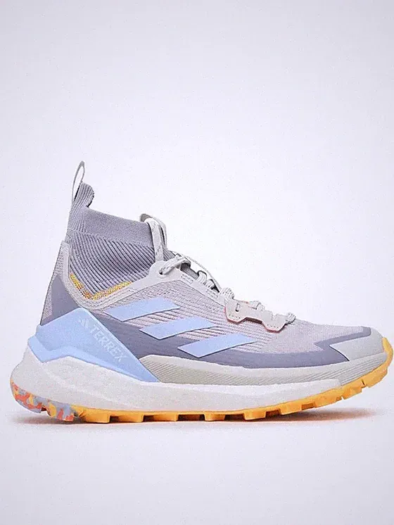 Adidas Terrex Free Hiker 2 Herren Schuhe Weiß Lila UK 8 EU 42 NEU