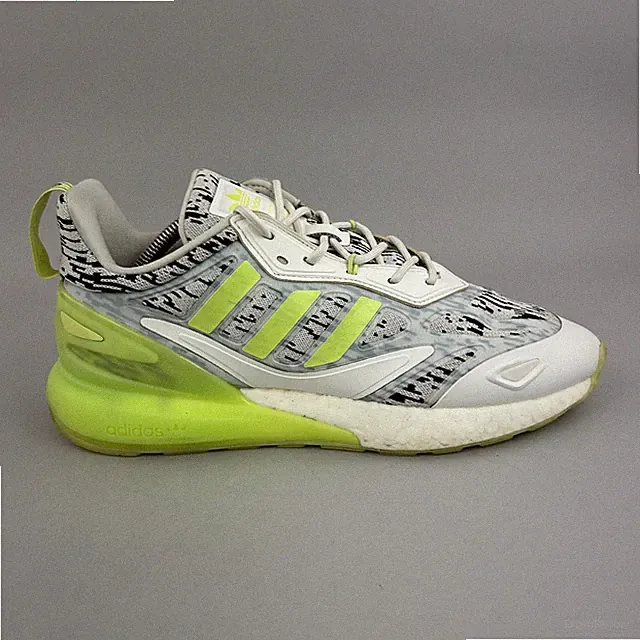 Adidas Turnschuhe Gr. UK9 ZX 2K Boost 2.0 weiß limette Sport Freizeit Sneaker Schuhe