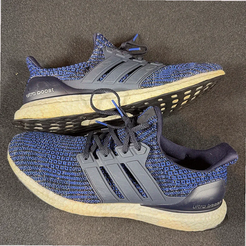 Adidas Ultra Boost DNA PrimeKnit Shoes Blue Comfort Run Mens Size 10.5