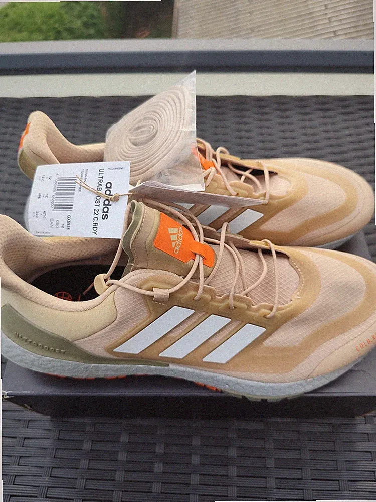 adidas Ultraboost 22 C.RDY Herren Laufschuhe atmungsaktiv Beige/Orange 47 1/3