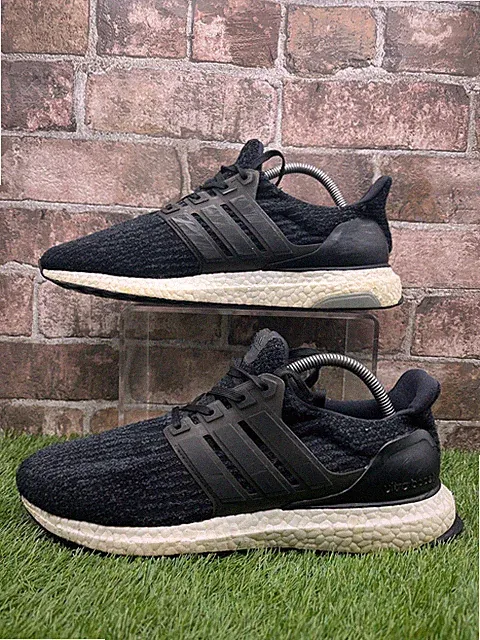 Adidas UltraBoost 3.0 BA8842 Sneaker Herren UK 8 schwarz Primeknit Laufschuhe