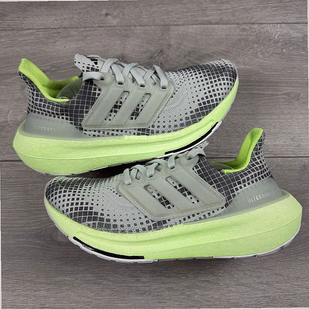 Adidas Ultraboost Light Laufschuhe "Grey/Digital Green" - Größe UK 3,5 / EU 36