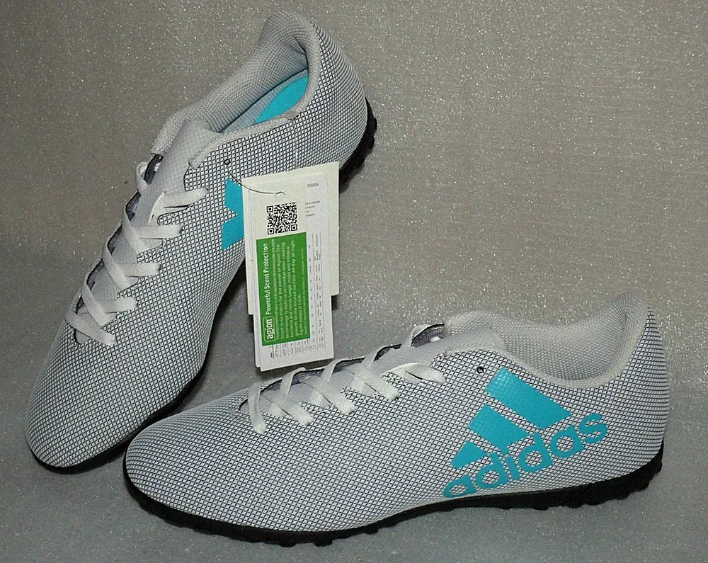 Adidas X17.4 TF S82414 Herren Schuhe Fußball Lauf Running Boots 47 1/3 Grau Mint
