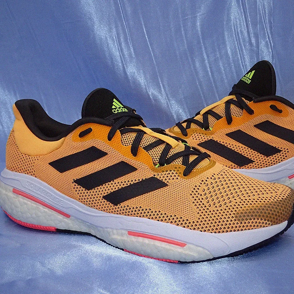 ADIDASSOLAR GLIDE 5 M LAUFSCHUHE GR 44 HERREN SCHUHE SNEAKER ORANGE TOP BOOST