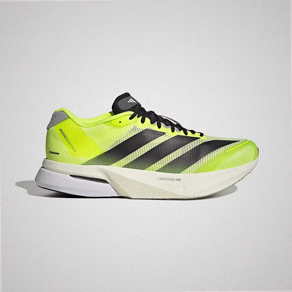 Adizero Boston 13 Herrenschuhe in Lucid Lemon/Core Black/Halo Silver