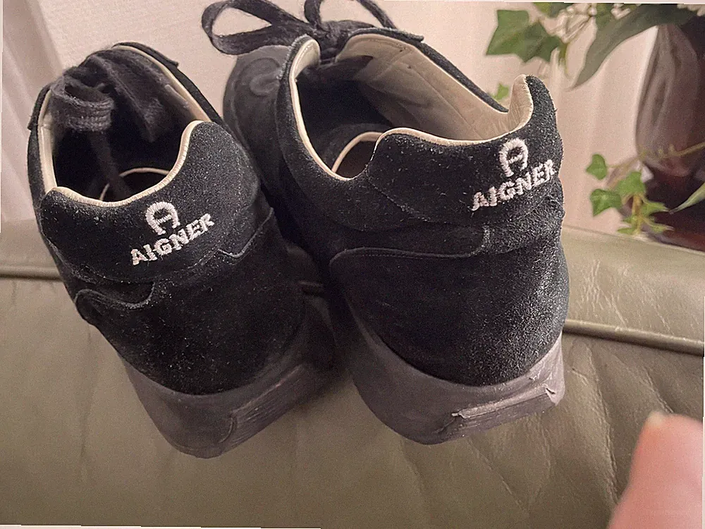 Aigner Sneaker Laufschuhe Freizeitschuhe Herren Schuhe Gr.44 Wildleder , TOP❤️