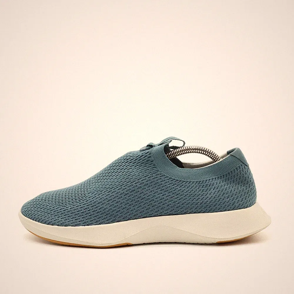Allbirds Herren Tree Dasher Laufschuh Blau Strick Atmungsaktiv Sneaker EU 42