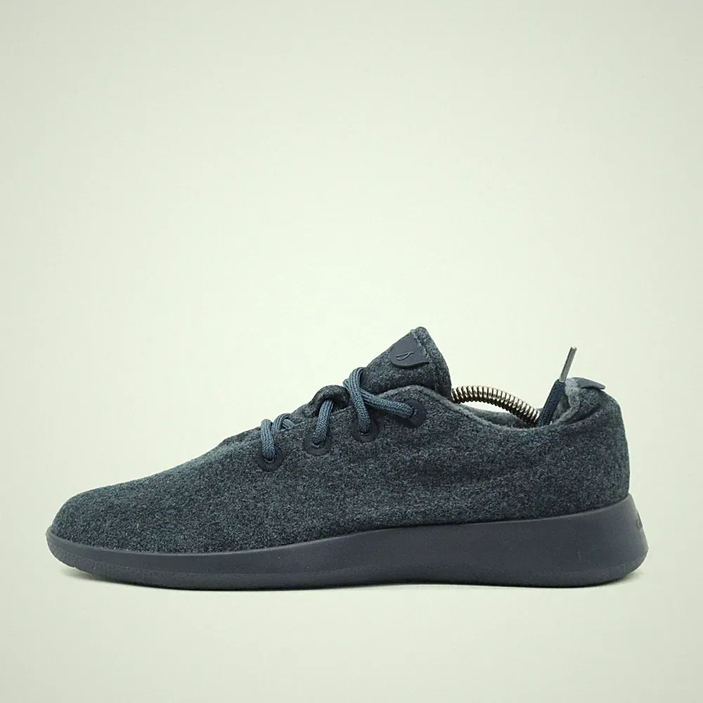 Allbirds Herren Wool Runner Dunkelblau Wolle Niedrig Laufschuh EU 43-44