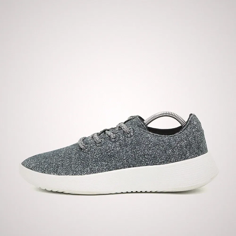 Allbirds Herren Wool Runner Laufschuhe Dunkelgrau Low-Top Sneaker EU 43.5