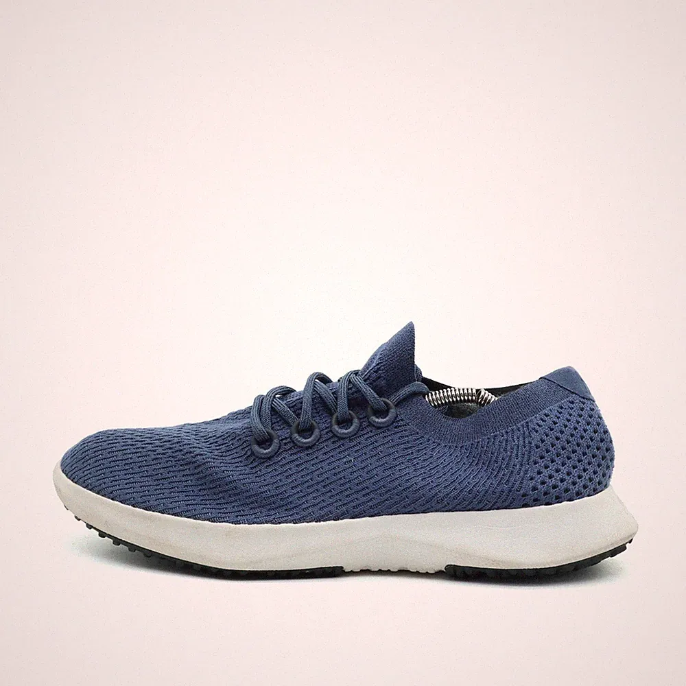 Allbirds Herren Wool Runner Sneaker Blau Wolle Niedrig Top TD2 Laufschuh EU 45.5