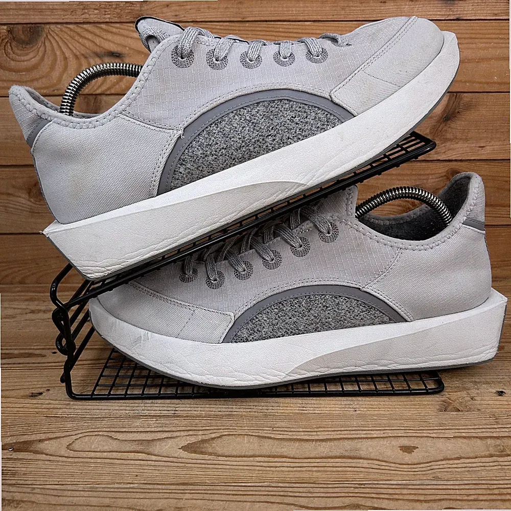 AllBirds Turnschuhe Herren Größe UK 10 Riser hellgrau Wolle Canvas Walk Freizeitschuhe