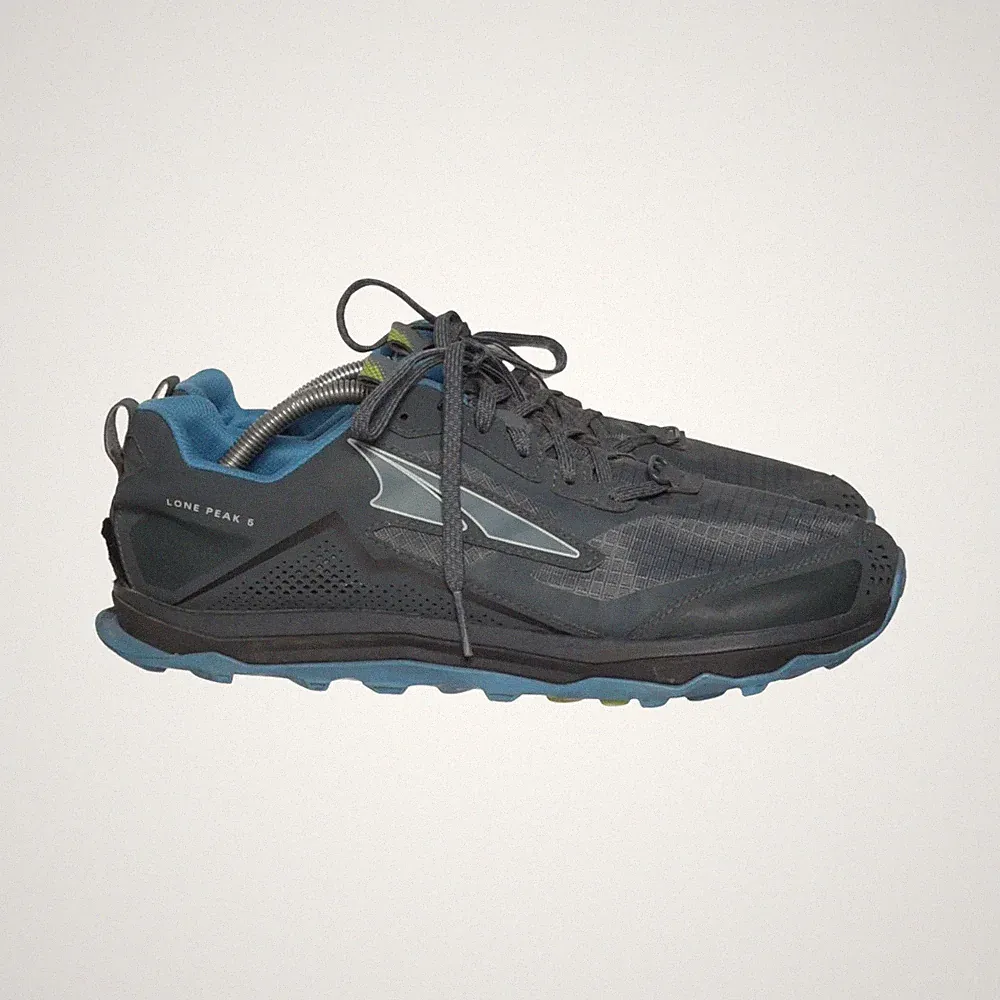 Altra, Laufschuhe, Größe: 44 1/2, model: lone peak, Grau/Blau/Gelb, Herren #Er7