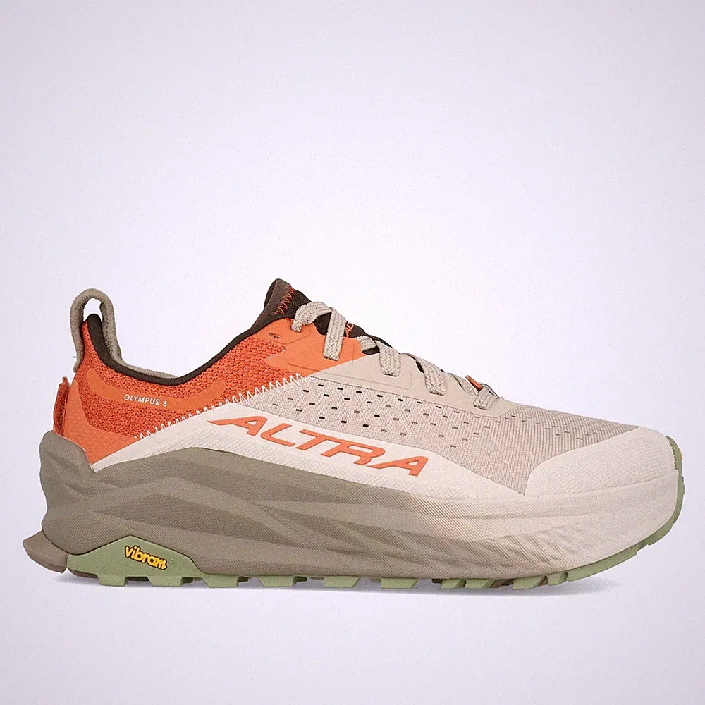 Altra M Olympus 6 Herren Orange Clay Laufschuhe Trail Running grau