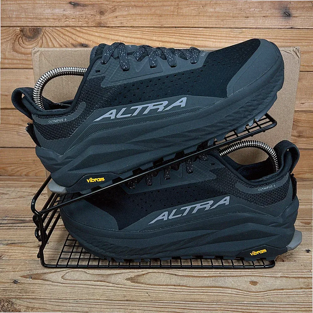 Altra Turnschuhe Herren Größe UK 8 Olymp 6 schwarz Vibram Trailrunning Wanderschuhe