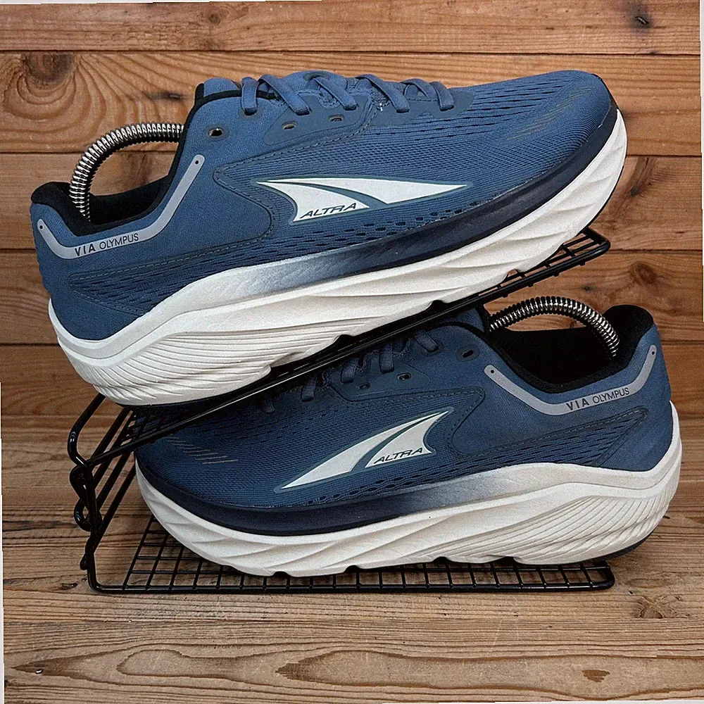Altra Turnschuhe Herren Größe UK 9 Via Olympus blau Straßenlauf Barfuß Walk Schuhe