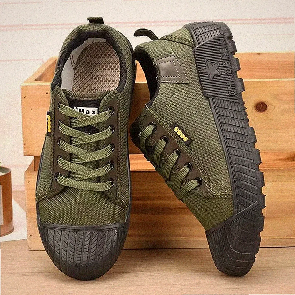 Arbeitsschuhe Sportschuh Turnschuhe Herren Leicht Canvas Laufschuhe Sneaker