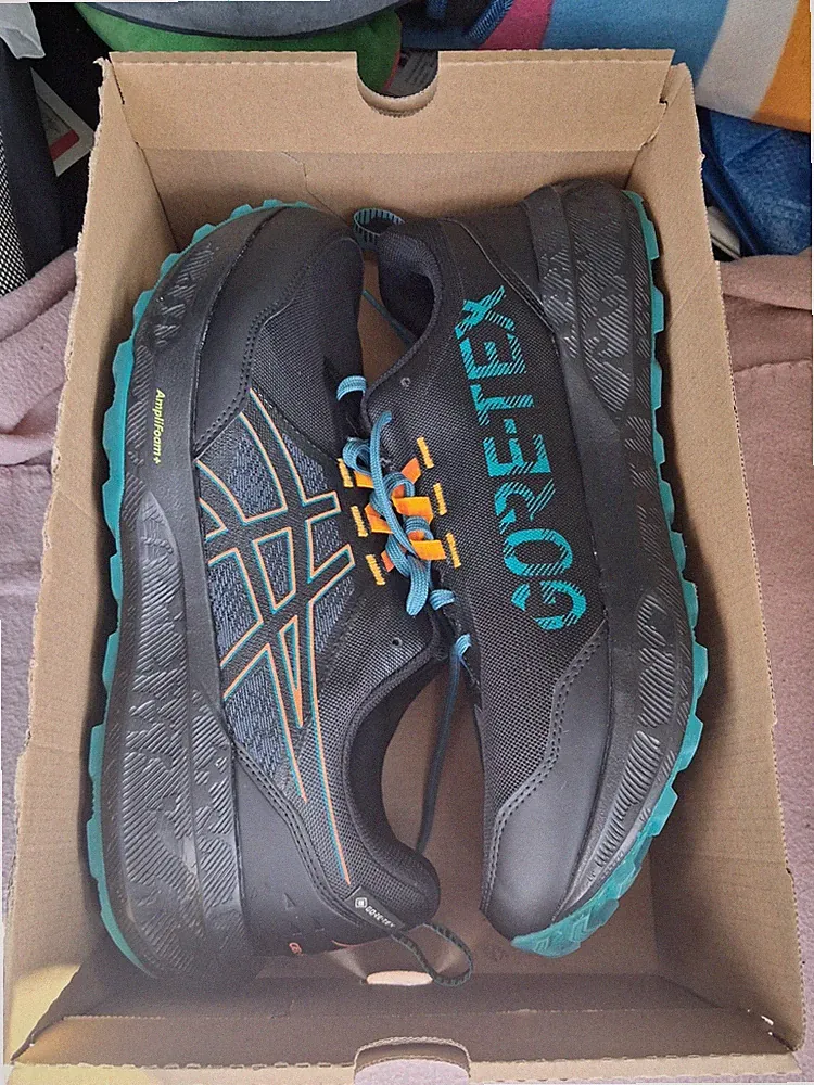 As Cs Herren Laufschuhe Größe.46 5 Gel-Sonoma 8 GTX Schwarz Neu mit Etikett OVP
