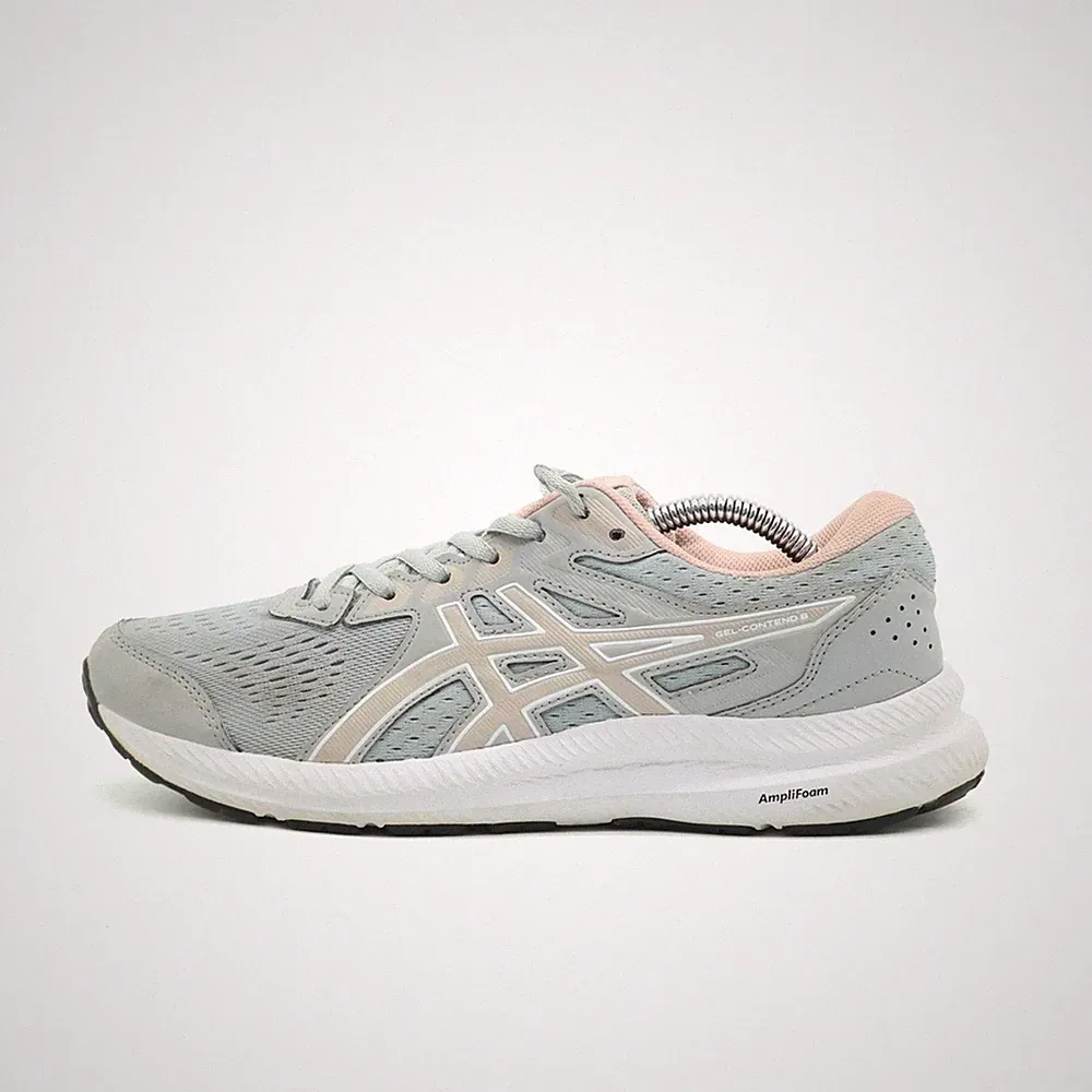 ASICS Damen Gel-Contend 8 Sneaker Grau/Rosa Leicht Laufschuhe EU 39.5